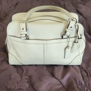 Coach Cream Satchel Bag